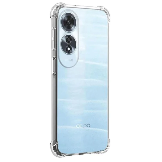 Калъф за Oppo A60 4G - Удароустойчив Clear Clear Silicone - Clear