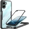 Калъф за Oppo A6x 4G / 5G / A6k 4G - ColorVerse 360 Series + протектор - Techsuit - Черен