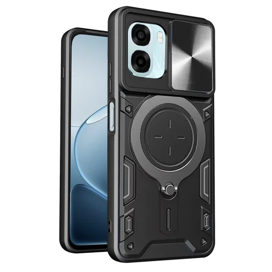 Калъф за Oppo A6x 4G / A6x 5G - CamGuard Pro - Techsuit - Черен