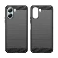 Калъф за Oppo A6x 4G / A6x 5G - Carbon Silicone - Techsuit - Черен