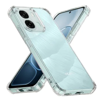 Калъф за Oppo A6x 4G / A6x 5G - Shockproof Clear Silicone - Techsuit - Прозрачен