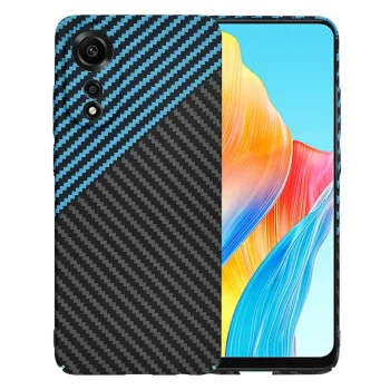Калъф за Oppo A78 4G - Carbonite FiberShell - Blue Pulse