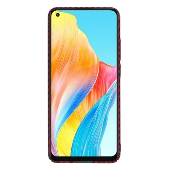 Калъф за Oppo A78 4G - Carbonite FiberShell - Червен