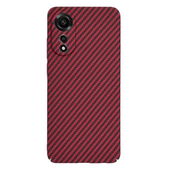 Калъф за Oppo A78 4G - Carbonite FiberShell - Червен