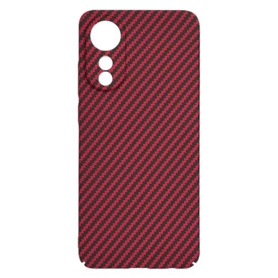 Калъф за Oppo A78 4G - Carbonite FiberShell - Червен
