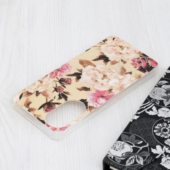 Калъф за Oppo A78 4G - Серия Marble - Mary Berry Nude