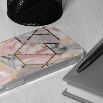 Калъф за Oppo A78 4G - Серия Marble - Pink Hex