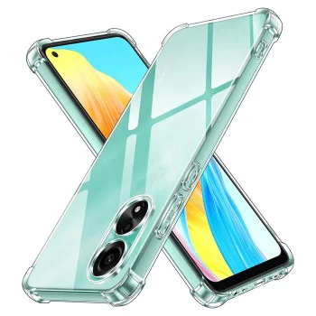 Калъф за Oppo A78 4G - Удароустойчив прозрачен силикон - прозрачен