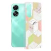 Калъф за Oppo A78 4G - серия Marble - лилав шестостен