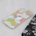 Калъф за Oppo A78 4G - серия Marble - лилав шестостен