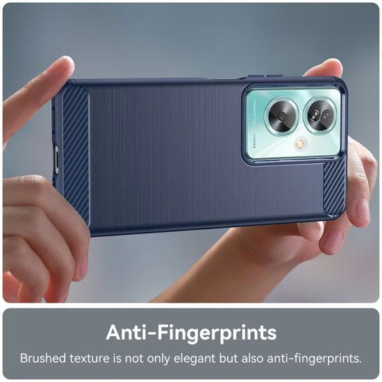 Калъф за Oppo A79 5G / OnePlus Nord N30 SE - Carbon Silicone - Blue