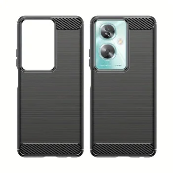Калъф за Oppo A79 5G / OnePlus Nord N30 SE - Carbon Silicone - Черен