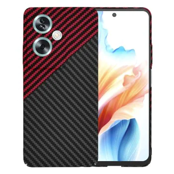 Калъф за Oppo A79 5G / OnePlus Nord N30 SE - Carbonite FiberShell - Red Vortex