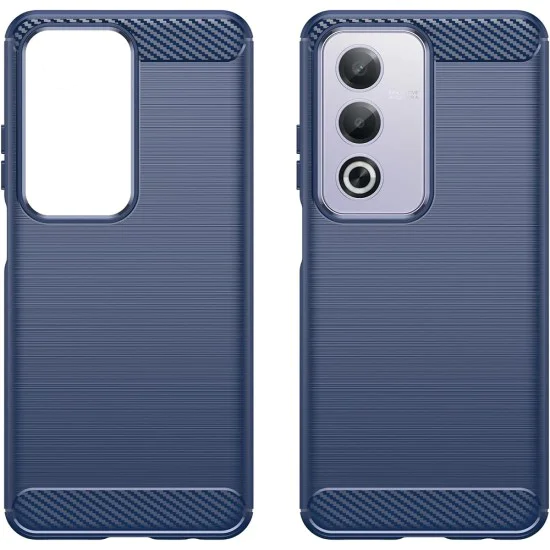 Калъф за Oppo A80 5G - Carbon Silicone - Blue