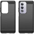 Калъф за Oppo A80 5G - Carbon Silicone - Черен