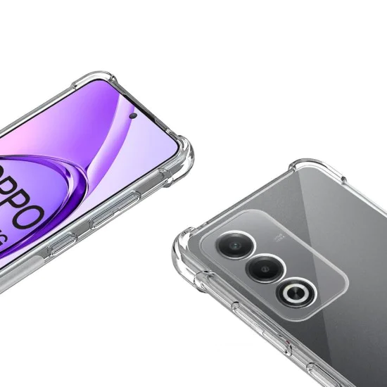 Калъф за Oppo A80 5G - Удароустойчив Clear Clear Silicone - Clear