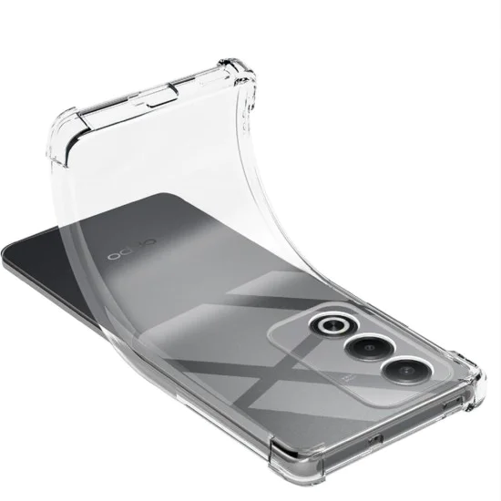Калъф за Oppo A80 5G - Удароустойчив Clear Clear Silicone - Clear