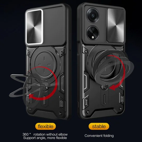 Калъф за Oppo A98 5G - CamGuard Pro - Черен