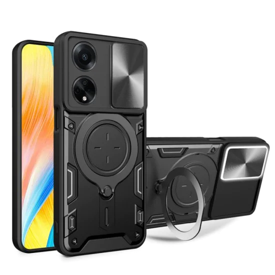 Калъф за Oppo A98 5G - CamGuard Pro - Черен