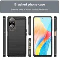 Калъф за Oppo A98 5G - Carbon Silicone - Черен