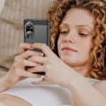 Калъф за Oppo A98 5G - Carbon Silicone - Черен