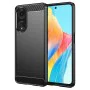 Калъф за Oppo A98 5G - Carbon Silicone - Черен
