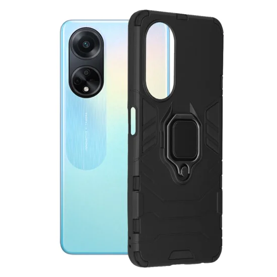 Калъф за Oppo A98 5G - Силиконов щит - Черен