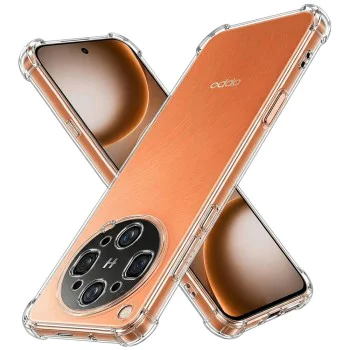 Калъф за Oppo Find X9 Ultra - Shockproof Clear Silicone - Techsuit - Прозрачен
