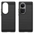 Калъф за Oppo Reno10 - Carbon Silicone - Черен
