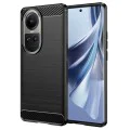 Калъф за Oppo Reno10 - Carbon Silicone - Черен