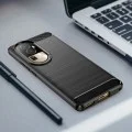 Калъф за Oppo Reno10 - Carbon Silicone - Черен