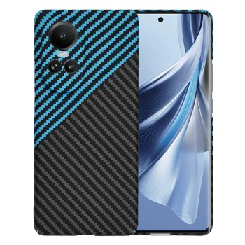 Калъф за Oppo Reno10 / Reno10 Pro - Carbonite FiberShell - Blue Pulse