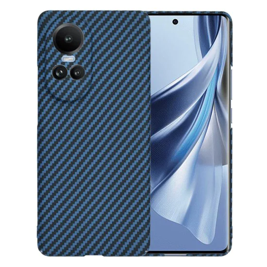 Калъф за Oppo Reno10 / Reno10 Pro - Carbonite FiberShell - Cyan