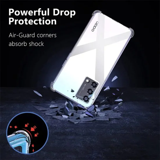 Калъф за Oppo Reno10 / Reno10 Pro - Удароустойчив прозрачен силикон - прозрачен