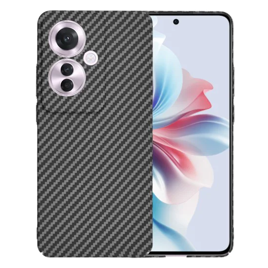 Калъф за Oppo Reno11 F - Carbonite FiberShell - Черен