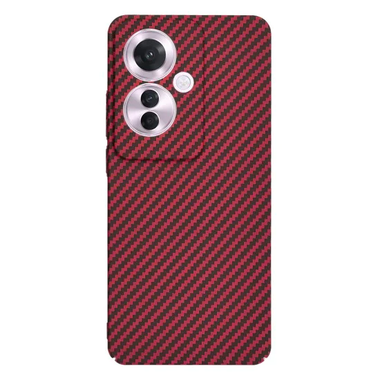 Калъф за Oppo Reno11 F - Carbonite FiberShell - Червен