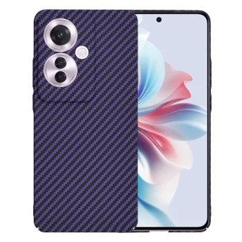Калъф за Oppo Reno11 F - Carbonite FiberShell - Лилав