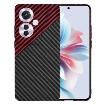 Калъф за Oppo Reno11 F - Carbonite FiberShell - Red Vortex