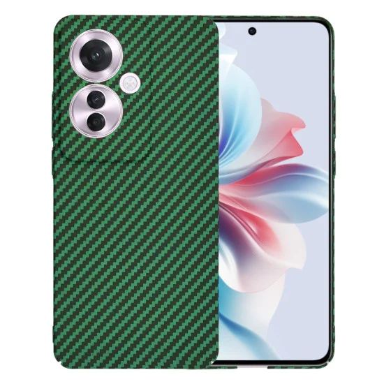 Калъф за Oppo Reno11 F - Carbonite FiberShell - Зелен