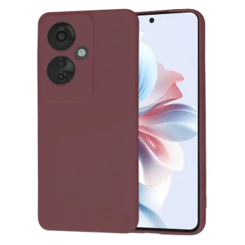 Калъф за Oppo Reno11 F - SoftFlex - Plum Red