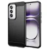 Калъф за Oppo Reno12 - Carbon Silicone - Черен