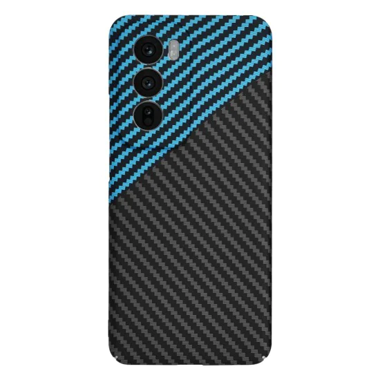 Калъф за Oppo Reno12 - Carbonite FiberShell - Blue Pulse