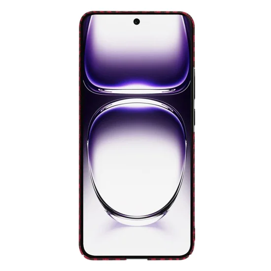 Калъф за Oppo Reno12 - Carbonite FiberShell - Червен