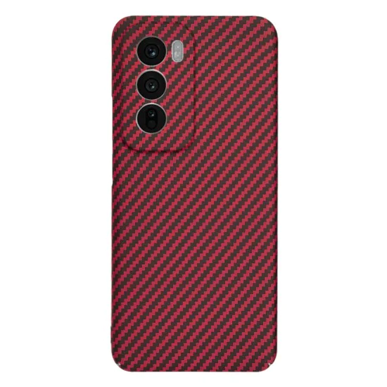 Калъф за Oppo Reno12 - Carbonite FiberShell - Червен