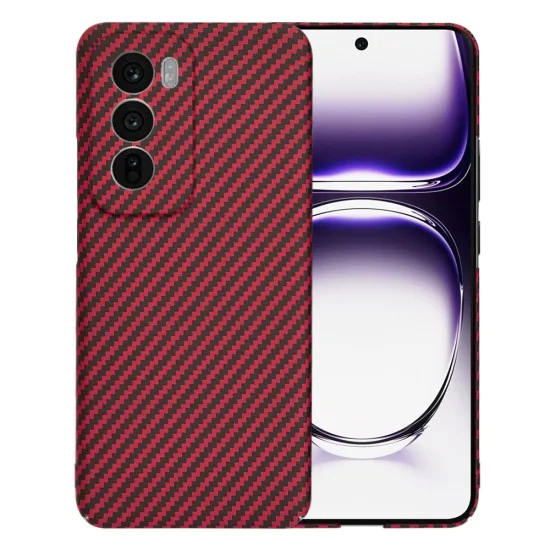 Калъф за Oppo Reno12 - Carbonite FiberShell - Червен