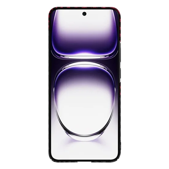 Калъф за Oppo Reno12 - Carbonite FiberShell - Red Vortex