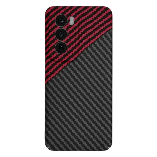 Калъф за Oppo Reno12 - Carbonite FiberShell - Red Vortex