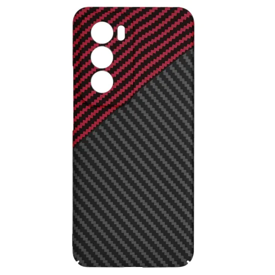 Калъф за Oppo Reno12 - Carbonite FiberShell - Red Vortex