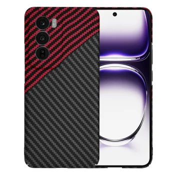 Калъф за Oppo Reno12 - Carbonite FiberShell - Red Vortex