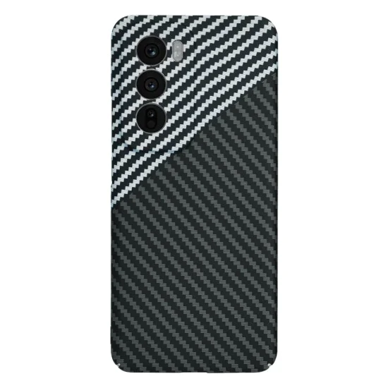 Калъф за Oppo Reno12 - Carbonite FiberShell - Stealth Grey